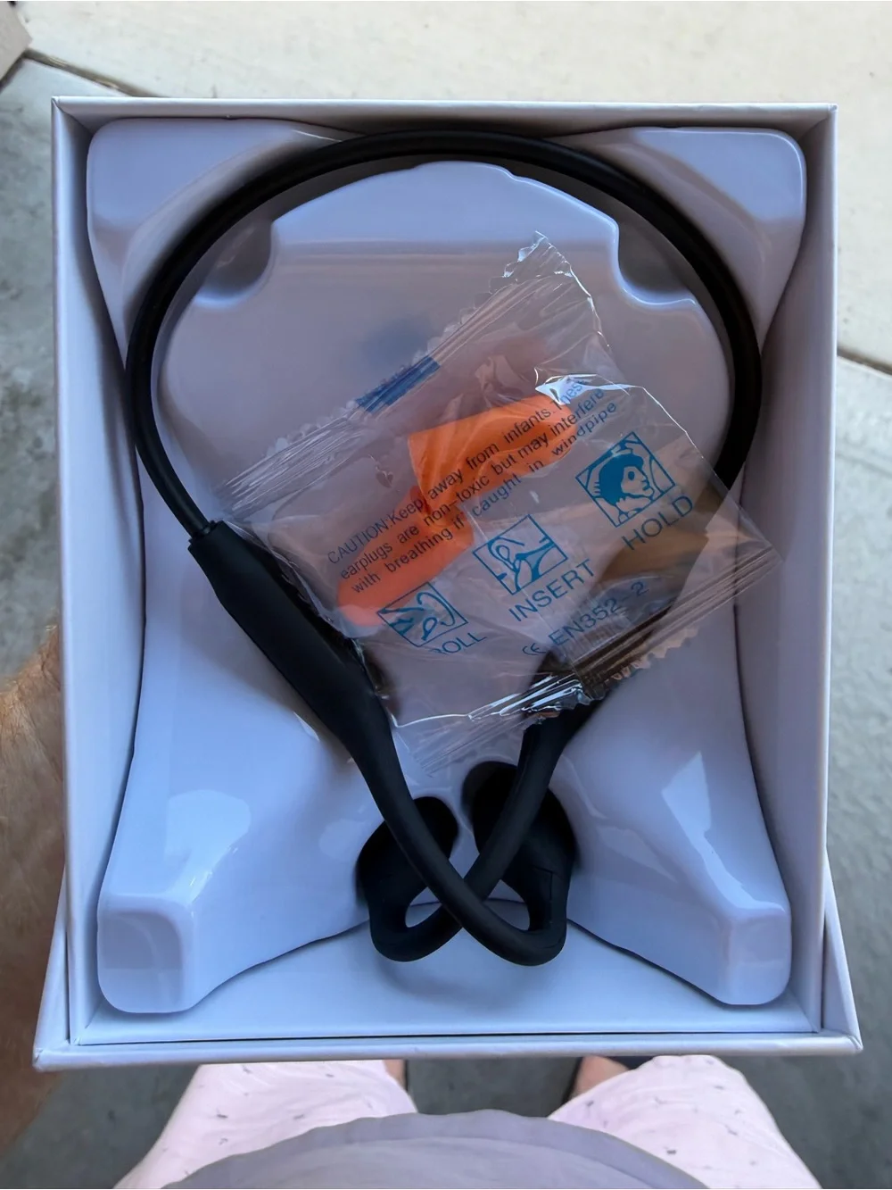 Bone Conduction Open-Ear Wireless Headset — Black